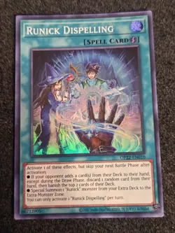 Yugioh! Runick Dispelling - OP22-EN010 - Super Rare - Unlimited Edition Near Min - Image 1