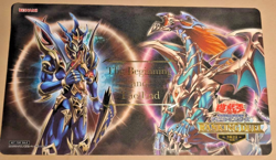 YuGiOh Official Playmat Black Luster Soldier & Chaos Emperor 2021 RANKING DUEL - Image 1