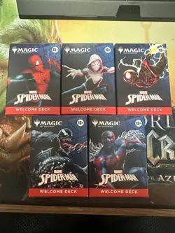Magic: The Gathering Spider-Man Welcome Deck 5 Colors SEALED Plus Promo Card - Image 5