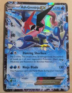 Pokemon TCG Ash-Greninja EX XY Black Star Promo XY133 Holo Card TCG Regular Size - Image 1