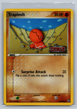 Trapinch 68/108 Reverse Holo EX Power Keepers Stamped Pokemon Card 2007 NM - Image 1