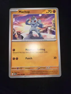 Machop 66/165 Scarlet & Violet 151 Pokemon Card TCG English NM 2023 Common - Image 1