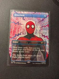 MTG Brainstorm (7019) *Non-Foil* Secret Lair: Spider-Man Bonus Card MT/NM - Image 1