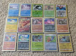 Pokemon Lot of 50 HOLO/REVERSE Only AUTHENTIC Card Lot SHINY HOLOGRAPHIC FOIL - Image 2