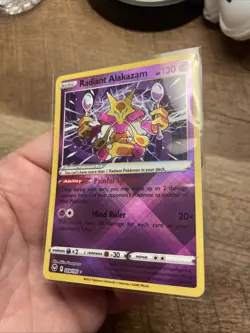 Radiant Alakazam Silver Tempest Holo Card 059/195 Near Mint +Bonus FREE SHIPPING - Image 3