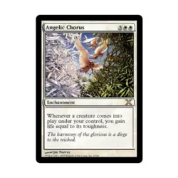 WOTC MtG 10th Ed Angelic Chorus (R) EX - Image 1