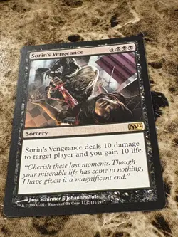 SORIN'S VENGEANCE Magic MTG M12 Core Set LP - Image 1