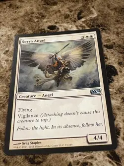 SERRA ANGEL Magic MTG M12 Core Set LP - Image 1