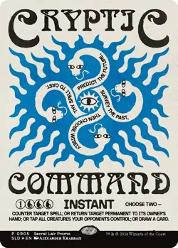 MTG Magic the Gathering Cyptic Command Promo Card Foil Pre Sell - Image 1