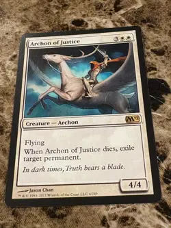ARCHON OF JUSTICE Magic MTG M12 Core Set LP - Image 1