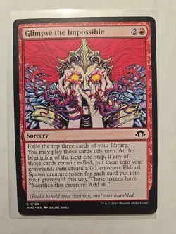 Glimpse the Impossible - Modern Horizons 3 - LP - MTG Magic - Common - Sorcery - Image 1