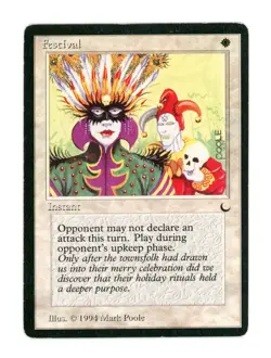 Festival - The Dark, Magic the Gathering MTG - 1994 Vintage - Image 1
