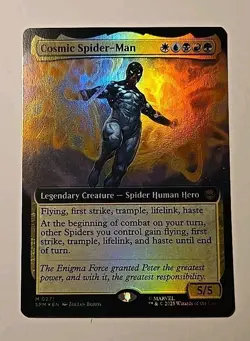 MTG Spider Man Cosmic Spider Man (Extended Art) 0271 Foil M/NM - Image 1