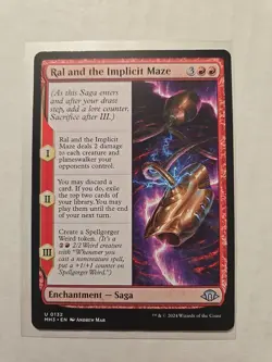Ral and the Implicit Maze - Modern Horizons 3 - LP - MTG Magic - Uncommon - Saga - Image 1
