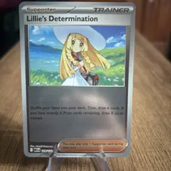 119/132 Lillie's Determination - ME01 Mega Evolution Reverse Holo NM Pokemon - Image 1