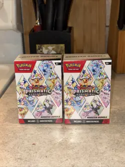 Pokemon TCG Prismatic Evolutions Booster Bundle Sealed x2 (Lot of 2) - Image 1