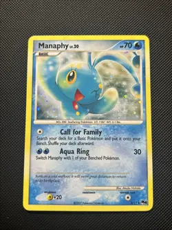 Manaphy - 3/17 - Reverse Holo Rare Pokemon LP - Image 1