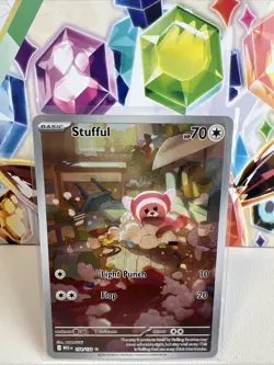 Stufful 154/132 Illustration Rare (IR) Full Art - Pokemon TCG Mega Evolution LP* - Image 1