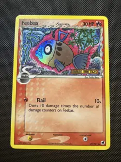 Pokemon FEEBAS 49/101 (Stamped Reverse Holo) Dragon Frontiers - LP - Image 1