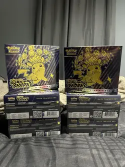 6 Pokemon Surging Sparks Elite Trainer Boxes Sealed - Image 1
