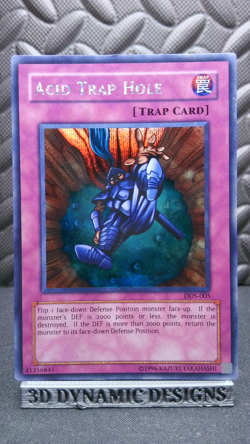 | Yugioh Acid Trap Hole DDS-005 Prismatic Secret Rare Dark Duel Stories NM/LP | - Image 1