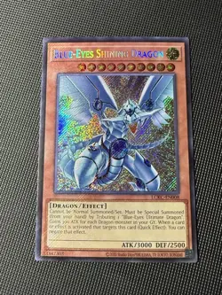 Yugioh! Blue-Eyes Shining Dragon LCKC-EN008 Secret Rare Unlimited NM - Image 1