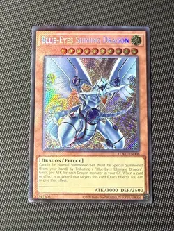 Yugioh! Blue-Eyes Shining Dragon LCKC-EN008 Secret Rare Unlimited NM - Image 3