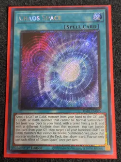 Yugioh! - Chaos Space - RA01-EN065 - Platinum Secret Rare - NM/M - Image 1