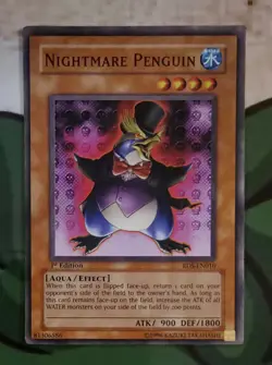 X 1 Nightmare Penguin Yugioh RDS-EN010 1st Edition LP - Image 1