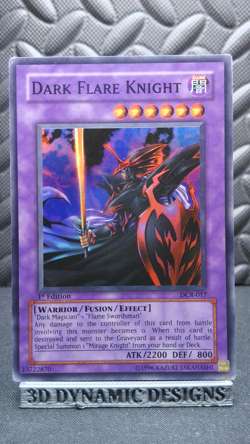 | Yugioh Dark Flare Knight DCR-017 1st Edition Super Rare Dark Crisis HP 🔥 | - Image 1
