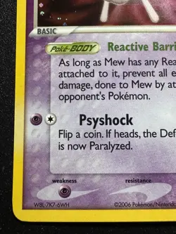 Mew 4/17 POP Series 4 Promo Pokemon Card Holo Foil Rare MP - Image 5