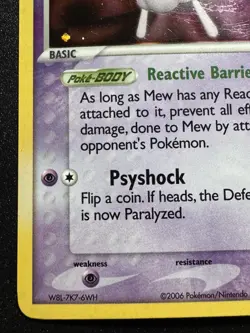 Mew 4/17 POP Series 4 Promo Pokemon Card Holo Foil Rare LP - Image 5