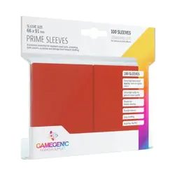 GameGenic Card Protection Prime Sleeves - Red (10 packs of 100) New - Image 1