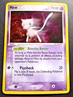 Mew 4/17 POP Series 4 Promo Pokemon Card Holo Foil Rare Swirl Near Mint - Image 1