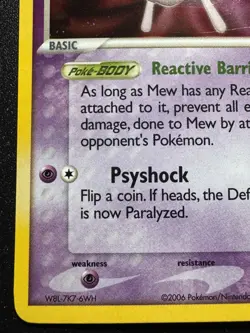 Mew 4/17 POP Series 4 Promo Pokemon Card Holo Foil Rare Near Mint - Image 5