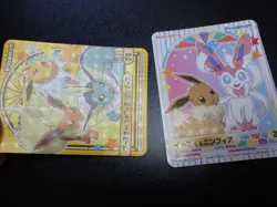 Pokemon Card Marumiya Holo Sticker Eevee Sylveon Jolteon Flareon Vaporeon #5562 - Image 2