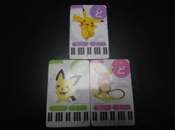 Pokemon Music Musical Note Card x3 Pikachu Pichu Raichu Evolutions #3753 - Image 1