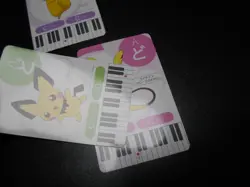 Pokemon Music Musical Note Card x3 Pikachu Pichu Raichu Evolutions #3753 - Image 4