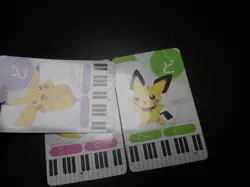 Pokemon Music Musical Note Card x3 Pikachu Pichu Raichu Evolutions #3543 - Image 2
