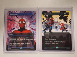 MTG Secret Lair Spider-Man Bonus Cards Brainstorm Harmonize Pack Fresh - Image 1