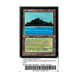 WOTC MtG FBB German Tropical Island (German) (U) EX - Image 1
