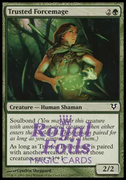 Trusted Forcemage 3x FOIL AVR MTG Avacyn Restored Common MINT green - Image 1