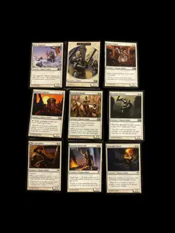 Vtg Cards Mtg Magic The Gathering Game Lot #7 Used Soldiers White 2010-2012 - Image 2