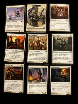 Vtg Cards Mtg Magic The Gathering Game Lot #7 Used Soldiers White 2010-2012 - Image 3