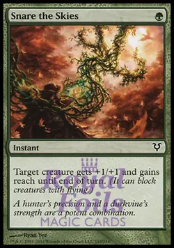 Snare the Skies 3x FOIL AVR MTG Avacyn Restored Common MINT green - Image 1