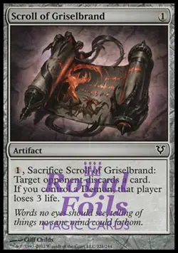 Scroll of Griselbrand 3x FOIL AVR MTG Avacyn Restored Common MINT artifact - Image 1