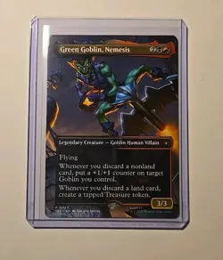MTG Green Goblin, Nemesis Borderless Marvel's Spider-Man Eternal #0023 Magic - Image 1