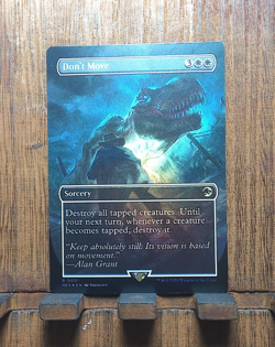 MTG Don't Move (FOIL Borderless) Universes Beyond Jurassic World Collection NM❤ - Image 2