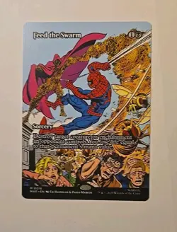 Feed the Swarm (Borderless) 0016 (M) MTG Spider-Man Regular M/NM - Image 1