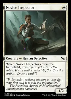 Novice Inspector Light Play, English Magic the Gathering MTG Murders at Karlov M - Image 1